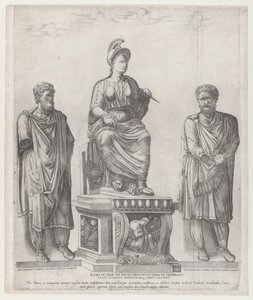 Mirror of Roman Magnificence: Rome Victorious, 1549., 1549. af Nicolas Beatrizet