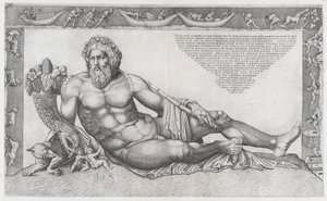 Mirror of Roman Magnificence: The Tiber, midten af ​​det 16. århundrede., midten af ​​det 16. århundrede. af Nicolas Beatrizet