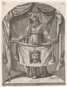 St. Veronica med Sudarium, efter Michelangelo, 1540-66., 1540-66. af Nicolas Beatrizet