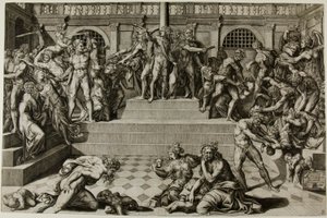 Massakren på de uskyldige af Nicolas Beatrizet