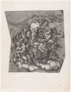 Trompeterende engle fra The Last Judgment, efter Michelangelo, 1530-66., 1530-66.