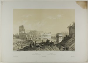 Rom: Colosseum og Konstantinsbuen, planche 38 fra Italie Monumentale et Pittoresque