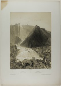 Terni: Marble Falls, plade tyve fra Italie Monumentale et Pittoresque