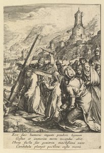 Kristus bærer korset, fra The Passion of Christ, midten af det 17. århundrede.