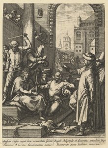 The Crowning with Thorns, fra The Passion of Christ, midten af 1600-tallet. af Nicolas Cochin