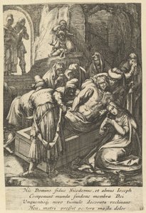 Begravelsen, fra The Passion of Christ, midten af det 17. århundrede.