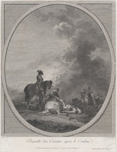 Soldatens kadaver efter kamp, 1781., 1781. af Nicolas Colibert
