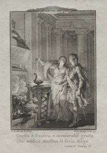 I Merlins grotte, tryllekunstneren, 1771.