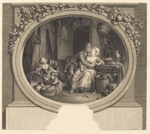 Landsbyens lyksalighed af Nicolas Delaunay after Sigmund Freudenberger