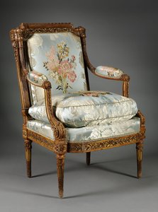 Lænestol (Fauteuil), ca. 1785 (buksbom) af Nicolas-Denis Delaisement