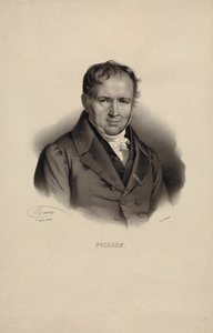 Portræt af Simeon Denis Poisson 1781-1840.