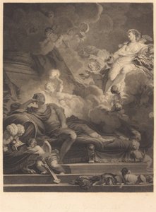 Kærlighedens drøm af Nicolas François Regnault after Jean Honoré Fragonard
