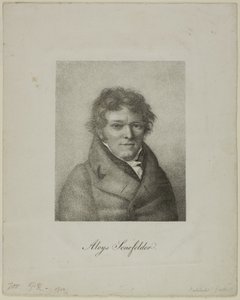 Portræt af Alois Senefelder af Nicolas Henri Jacob