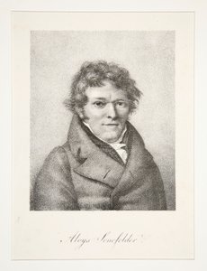 Portræt af Aloys Senefelder af Nicolas Henri Jacob
