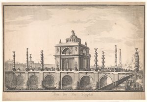 Triumfbroprojekt af Nicolas Henri Jardin