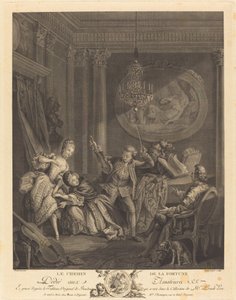 Vejen til formue af Nicolas Joseph Voyez after Pierre Antoine Baudouin