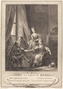 Toilettet af Nicolas Joseph Voyez after Sigmund Freudenberger