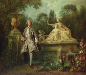 Portræt af skuespilleren Grandval, ca. 1742 (olie på lærred) af Nicolas Lancret