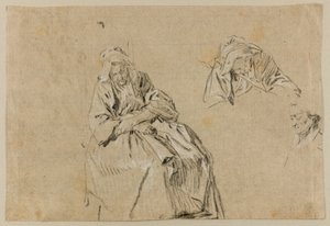 Studie for alderdom af Nicolas Lancret