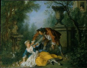 Tjeneren berettiget af Nicolas Lancret