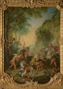 Tigerjagt, 1736 af Nicolas Lancret