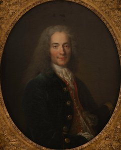 Portræt af Voltaire 1694-1778 i 1718, ca 1718-1724. af Nicolas Largillière de