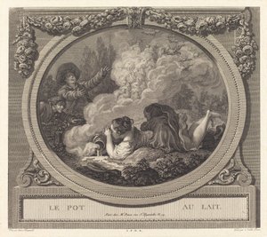 Mælkekanden af Nicolas Ponce after Jean Honoré Fragonard