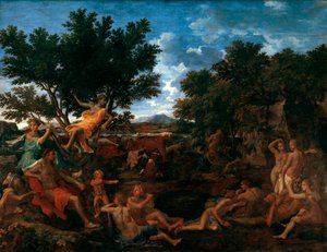 Apollo, elsker af Daphne, c1664 af Nicolas Poussin
