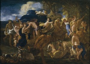 Bacchanal, 1625-1626 af Nicolas Poussin