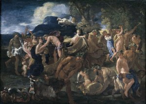 Bacchanal eller Bacchus og Ariadne af Nicolas Poussin
