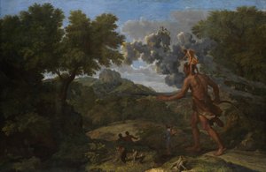Blind Orion søger efter den opgående sol, 1658. af Nicolas Poussin