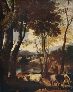 Landskab, c1630 af Nicolas Poussin