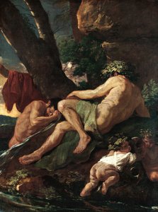 Midas vasker sig ved kilden til Pactolus af Nicolas Poussin