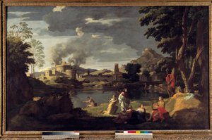Orpheus og Eurydice Maleri af Nicolas Poussin af Nicolas Poussin