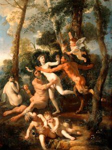 Pan og Syrinx af Nicolas Poussin
