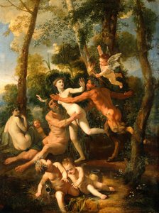 Pan og Syrinx, 1637 af Nicolas Poussin
