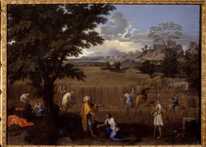 Sommer eller Ruth og Boaz af Nicolas Poussin