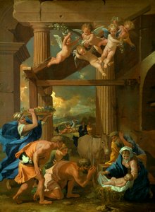 Hyrdernes tilbedelse, c1633 af Nicolas Poussin