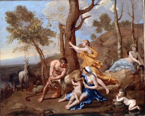 Jupiters pleje af Nicolas Poussin