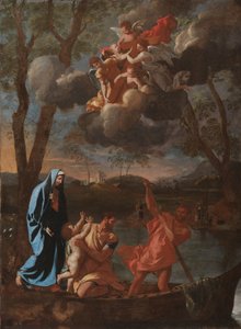 Den hellige families tilbagevenden til Nazareth, ca. 1627. af Nicolas Poussin