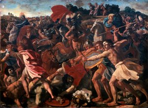 Josvas sejr over amalekiterne, 1625-1626. af Nicolas Poussin