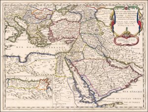 Kort fra 1654 - Staterne i den store tyrkiske herres eller osmannernes sultans rige i Asien, Afrika og Europa