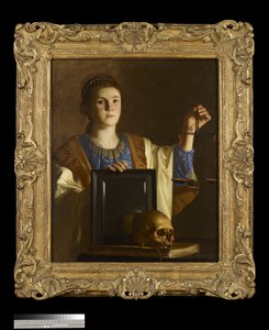 Sandheden præsenterer et spejl for verdens forfængeligheder, ca. 1630