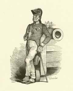 Pensionisten (gravering) af Nicolas Toussaint (after) Charlet