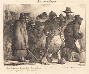 Fejemaskinens skole af Nicolas Toussaint Charlet