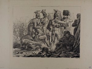 Lancers på Bivuak af Nicolas Toussaint Charlet