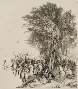 Lancers i marts af Nicolas Toussaint Charlet