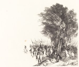 Lancers i marts af Nicolas Toussaint Charlet