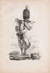 Militære kostumer: Infantry Sapper, 1817-1818. af Nicolas Toussaint Charlet