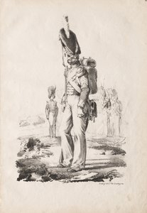Militære kostumer: Infantry Sargent, 1817-18. af Nicolas Toussaint Charlet